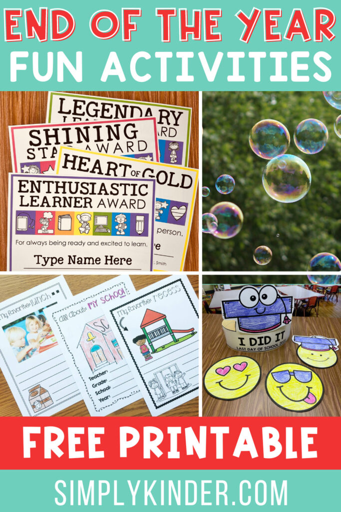 Read all of the fun end-of-the-year kindergarten activities that you can do with your class to celebrate a wonderful year spent together!