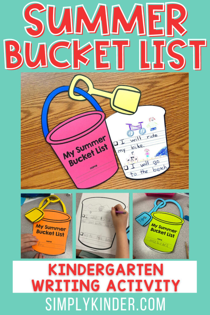 Check out this kindergarten summer bucket list for the cutest and most engaging end of the year writing activity for your students!