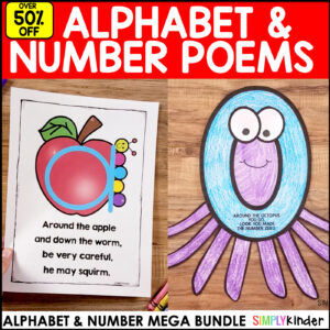 Alphabet & Number Formation Poems with Posters, Activities, Crafts, Printables