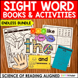 Sight Word Practice, Activities, Sentences, Games, Books, Science of Reading High Frequency Words