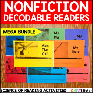 Nonfiction Decodable Readers with Real Pictures, Decodables, Passages, Science of Reading
