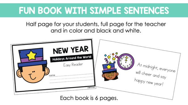New Year Holidays Around the World Easy Reader - Simply Kinder