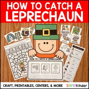 How To Catch A Leprechaun Activities, St. Patrick's Day Literacy & Math Printables