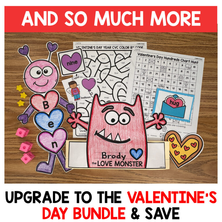 Love Bug Editable Name Craft & Activity for Valentines Bulletin Boards bundle preview