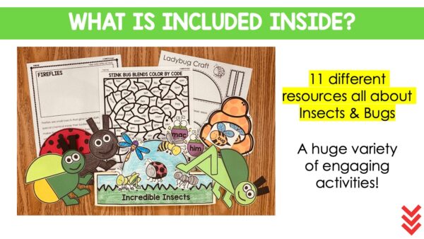 Insects & Bugs MEGA Activities: Crafts, Printables, Readers, Centers ...