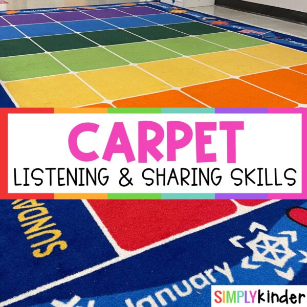 Listening Rug Carpet Listening and Sharing Skills - Simply Kinder