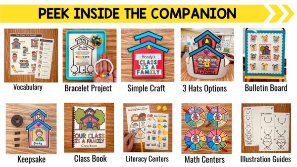 Our Class is a Family Activity, Bracelet, Bulletin Board, Craft, & MORE ...