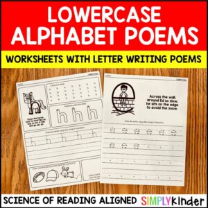 Alphabet Printables with Mnemonics for Writing – Lowercase Printables