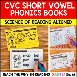 CVC Short Vowel Cover Books